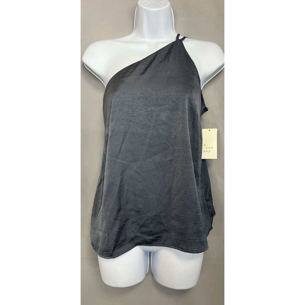 A New Day Asymmetrical‎ Top Tank Women's Sz XS NWT Gray